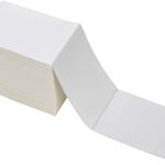 9527 Product Fanfold 4 x 6 Direct Thermal Labels White Perforated Shipping Labels, 500pcs per Stack,1 Stack