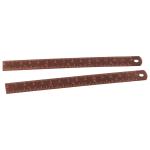 2pcs Copper Straight Ruler, 6 Inch, Set of 2, Office School Supplies