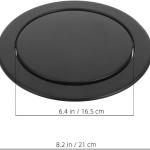 Cabilock Embedded Trash can Lid Stainless Steel Swing Cover for Countertop Garbage can Insert Kitchen Bathroom Waste Management