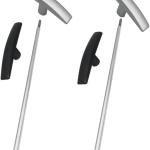 RV Sewer Valve Handles & Waste Valve Extension Tube Set - Reliable Solution for Easy Waste Management | Fit for 1 1/2"， 2“and 3" RV Black Tank Valve Compatible for RV Sewer Hose Kit