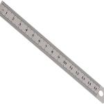 Generic Double Side Stainless Steel Straight Ruler Metric Rule Precision Measuring Tool 15cm/6 inch 30cm/12 inch School Office Supplies Beautiful Design