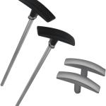 RV Sewer Valve Handles & Waste Valve Extension Tube Set - Reliable Solution for Easy Waste Management | Fit for 1 1/2"， 2“and 3" RV Black Tank Valve Compatible for RV Sewer Hose Kit