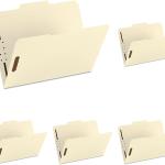 Sme Fastener File Folder, 2 Fasteners, Reinforced 1/3-Cut Tab, Letter Size, Manila, 50 per Box (14537)