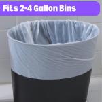 2.6 Gallon Lavender Scented Trash Bags (200 Count) White 2 Gallon Trash Bags Small Bathroom Wastebasket Bags Can Liners for Home Office Bins, 200 Bags