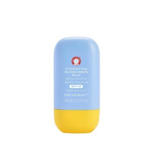 First Aid Beauty - Hydrating Sunscreen Milk with Colloidal Oatmeal, Bro Spectrum SPF 45, Non-comedogenic SPF Formula Helps Nourish Skin with Organic UV Filters & Glycerin, 24-hour Hydration, 1.7 oz
