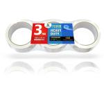 Clear Packing Tape, Heavy Duty Packaging Tape 1.88 inch x 55 Yards Refill Roll for Shipping Mailing Moving [Ultra Strong - Super Thick] (3 Rolls / 165 Total Yards)