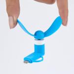 Mini Cell Phone Fan - Colorful and Powerful 2-in-1 Fan Compatible for iPhone, iP, Android Smartphone,Tablet - Cell Phone Summer Accessories - (6-Pack)