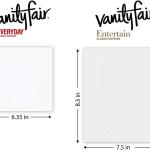Vanity Fair Everyday Napkins, 1080 Count, White Paper Napkins, 90 Count (Pack of 12)