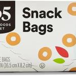 365 by Whole Foods Market, Snack Size Storage Bags, Double Zipper, 50 Count
