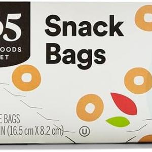 365 by Whole Foods Market, Snack Size Storage Bags, Double Zipper, 50 Count