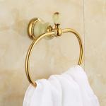 Oval Towel Antique Brass Hanger Hand Towel Holder for Bathroom Kitchen Accessories Wall Mounted