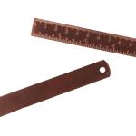 2pcs Copper Straight Ruler, 6 Inch, Set of 2, Office School Supplies