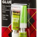 Scotch Super Glue Gel, .07 oz, 2-Pack, Dries Quickly with a Permanent Hold (AD112)