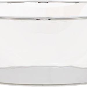 Pilipane Wash Basin Plastic Transparent Washing Basin Multifunctional Face Cleansing Washing Basin Laundry Dish Wash Basin for Home Dormitory (L)