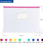 Tamaki 10 Pack Plastic Envelope Poly Zip Envelop Plastic Envelopes Files Zipper Folders, A4 Size, Letter Size, for School Office Supplies, 10 Color (13x9.25)