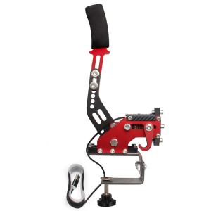 YESHMA 64 Bit USB Handbrake with Clamp PC Handbrake & Non-Contact Plus Hall Sensor Compatible With G25/27/29/920 T500 T300,Professional Gaming Peripherals using for Racing Games(Red With Clamp)
