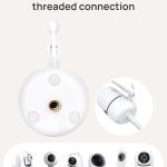 Dr.Care Baby Monitor Floor Stand, Universal justable Gooseneck Holder with Stable Base, No-Drill Installation, Compatible with All Dr.Care Cameras