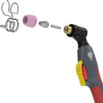 YESWELDER 54PCS AG-60 Plasma Cutter Torch Consumables Kit(Standard)/ 20 x .040'' Nozzles 20 x Electrodes 10 x Cups 4 x Brackets