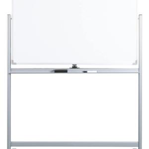 WorkPro® Double-Sided Mobile Magnetic Dry-Erase Whiteboard Easel, 36" x 48", Aluminum Frame with Silver Finish