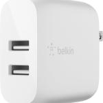Belkin Dual Port USB Charger Block 24W - iPhone Charger Fast Charging - iPhone 17, Air, Pro, Pro Max, iP, AirPods, Apple Watch, Samsung Galaxy S25, Nintendo Switch 2 & More - Cable Not Included