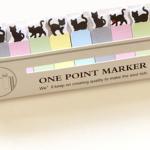 Black Kitty Cat Mini 150 Pages Bookmark Post Index Tab Sticky Notes