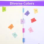 192 Pcs Sticky Index Tabs, 24 Colors Writable Page Markers Tabs Blank Monthly Tab Double Sided Book Sticky Notes Flags Self hesive Planner Stickers for Labeling Classifying Planning