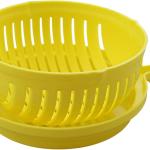 Dependable Industries inc. Essentials Quick Sal Maker Chopper Sal Cutter Bowl Swiftly Dice Fruits & Vegetables, BPA-Free Healthy Meals and Sals in Minutes Multi-functional (Yellow)