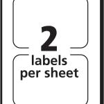 Avery 5151 Flexible Self-hesive Laser/Inkjet Bge Labels, 2 1/3 x 3 3/8, BE, 40/PK