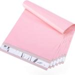 Metronic Poly Mailers 10X13 100 Pack, Strong hesive Shipping Envelopes for Clothing, Medium Shipping Bags for Small Businesses, Waterproof Mailers Poly Bags, Packages Bags Light Pink