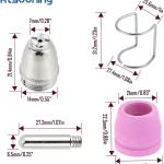 Mtsooning 100PCS SG-55 AG-60 WSD-60 Plasma Cutter Cutting Torch Tip Nozzles Consumables Kit Replacement for STC750P Plasma Cutter WSD60 Plasma Torch