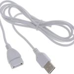 2PCS 5ft White USB 2.0 Male to Female Extension Cable - USB Type A Extension Cables for Keyboard, Mouse, Printer, Computer Accessories