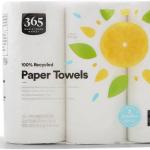 365 by Whole Foods Market, 100% Recycled Jumbo Paper Towels, Ultra-Strong, 135 Sheets per Roll, 3 Count