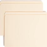 Sme Fastener File Folder, 2 Fasteners, Reinforced 1/3-Cut Tab, Letter Size, Manila, 50 per Box (14537)