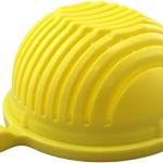 Dependable Industries inc. Essentials Quick Sal Maker Chopper Sal Cutter Bowl Swiftly Dice Fruits & Vegetables, BPA-Free Healthy Meals and Sals in Minutes Multi-functional (Yellow)