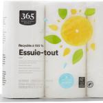 365 by Whole Foods Market, 100% Recycled Jumbo Paper Towels, Ultra-Strong, 135 Sheets per Roll, 3 Count