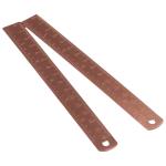 2pcs Copper Straight Ruler, 6 Inch, Set of 2, Office School Supplies
