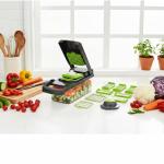 14-in-1 Vegetable Choppers and Slicer - Kitchen Appliances, Ggets Clearance, Essentials for Cooking, Top Kitchen Ggets, Onion Veggie & Food Chopper Dicer Onion & Potato Slicer Accessories utensils