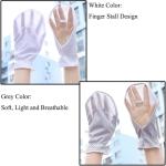 2 Pairs Hand Sun Protection Gloves Screen Drape Sunshe Cover UV Protector Breathable Cooling Fingerless for Women Men Driving Fishing Riding Hiking Canoeing Rowing Outdoor