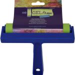 Gel Press Rubber Brayer - for printmaking, Scrapbooking, Paper Crafts, Home Decor & More - 4 Inches, Red & Black