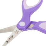 Scotch 5" Soft Touch Blunt Kid Scissors, Purple, 12 Count Teacher's Pack, Ideal for school supplies and classroom projects