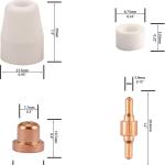 150pcs PT-31 Air Plasma Cutting Nozzle Electrode Consumables Fit CUT-40 CUT-50D CT-312