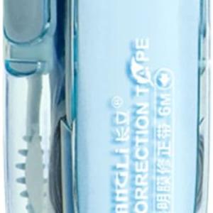 Press Type Correction Tape Easy to Use Tear-Resistant Tape White Out Correction Tape School Office Supplies for Students, Blue
