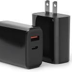 Venustas 20W Fast Charger with USB-C & USB-A – Dual Port Power apter for Quick Charging Heated Vests, Jackets &Hoodies