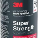 3M Super 77 Multi-Surface Spray hesive, 7.35 oz., Low VOC, Quick Bond, Fast Drying, Clear Finish for Foil, Foam, Paper, Metal, Plastic, Fabric, and Cardboard (77-10-NAT)