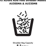 Aurora SB50 Shredder Bags, Design for Aurora AU200MA and AU220MB auto feed shredders, Hold up to 8.5 Gallon of shredded materials, 1 Roll of 50 Bags