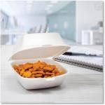 DART CONTAINER Dart Carryout Food Container, Foam, 1-Comp, 5 1/2 x 5 3/8 x 2 7/8, White (Case of 500), 1 Compartment