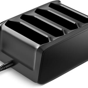 4-Slot Battery Charger SAC-TC7X-4BTYC1 for Zebra Barcode Scanners TC77 TC70 TC75 TC72 TC70x TC75x TC700K TC77HL TC720L - Power apter Included with Battery Charging Crle