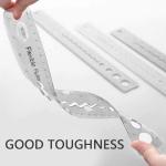 30cm/12 inch Flexible Ruler, Plastic Rulers for Kids ults, Shatterproof Straight Edge Rulers, Soft Bendable Rulers, Measuring Tools for School Classroom Office Supplies 8 PCS