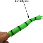 Maydahui 8 PCS Halloween Snake Shaped Tentacle Ballpoint Pens Funny Finger Puppet Pen Novelty Cobra Pens Decompression Pen Blue Ink for Prank School Party Office