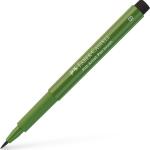 Faber-Castell Art & Graphic Pitt Artist Pen Brush India Ink Pen, Chromium Green Opaque, Single Pitt Pen, For Art, Craft, Drawing, Sketching, Home, School, University, Colouring